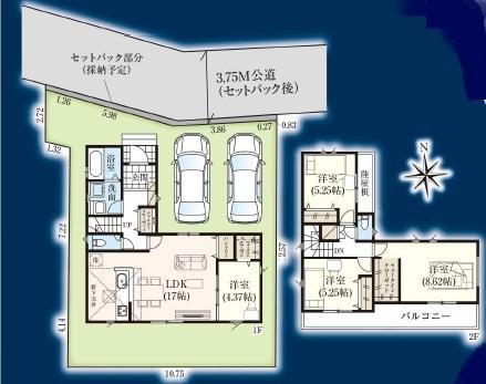 �Ԏ��} WIC�~2�{�p���g���[�{�t�@�~���[�N���[�[�b�g�t����4LDK�C2�K���� �S���t���[�����O�I