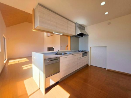 �L�b�`�� �H���t���̃V�X�e���L�b�`���̗l�q��
���q�l��������Ζʎ��L�b�`���I