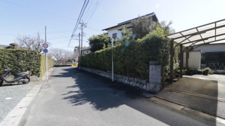 �O�ʓ��H�܂ތ��n�ʐ^ �k���O�ʓ��H