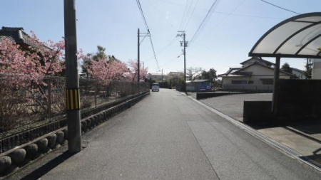 �O�ʓ��H�܂ތ��n�ʐ^ �O�ʓ��H