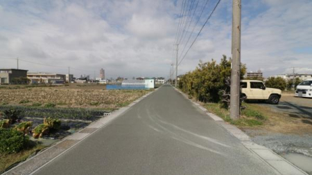 �O�ʓ��H�܂ތ��n�ʐ^ �O�ʓ��H