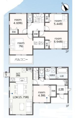 �Ԏ��} 2��������2�K���āI�S���t���[�����O�A5LDK�I
�E�H�[�N�C���N���[�[�b�g�A�p���g���[�t����
���ԃX�y�[�X3��I