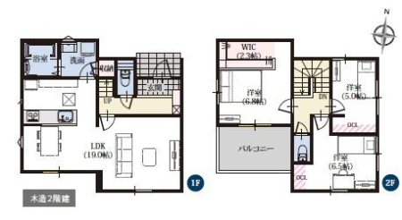 �Ԏ��} �k�������ɏ��Ǝ{�݂��[�����Ă���G���A�I
3LDK�A2�K���āA���ԃX�y�[�X3��I
�E�H�[�N�C���N���[�[�b�g2.3���t���I